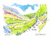 Mournes path to Donard watercolour by Belfast Artist Glenn Thompson